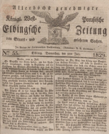 Elbingsche Zeitung, No. 55 Donnerstag, 9 Juli 1829