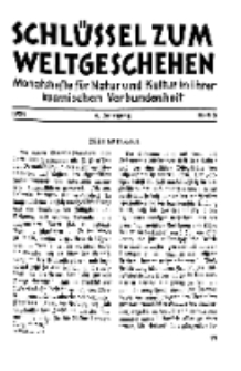 Der Schlüssel zum Weltgeschehen : Monatsschrift für reine und angewandte Welteiskunde, Jg.4. 1928, H. 2.