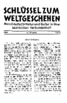 Der Schlüssel zum Weltgeschehen : Monatsschrift für reine und angewandte Welteiskunde, Jg.4. 1928, H. 3.