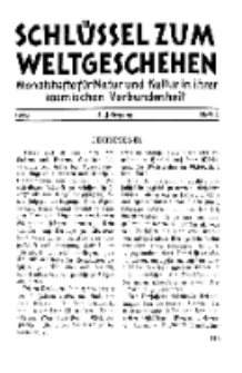 Der Schlüssel zum Weltgeschehen : Monatsschrift für reine und angewandte Welteiskunde, Jg.4. 1928, H. 4.