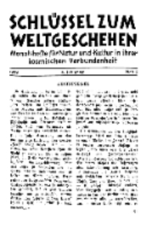 Der Schlüssel zum Weltgeschehen : Monatsschrift für reine und angewandte Welteiskunde, Jg.4. 1928, H. 5.