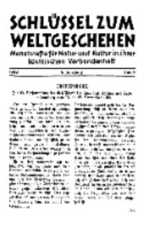 Der Schlüssel zum Weltgeschehen : Monatsschrift für reine und angewandte Welteiskunde, Jg.4. 1928, H. 9.