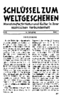 Der Schlüssel zum Weltgeschehen : Monatsschrift für reine und angewandte Welteiskunde, Jg.4. 1928, H. 11.