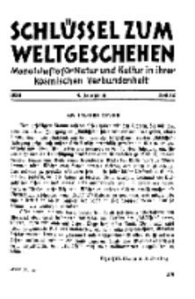 Der Schlüssel zum Weltgeschehen : Monatsschrift für reine und angewandte Welteiskunde, Jg.4. 1928, H. 12.