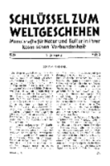 Der Schlüssel zum Weltgeschehen : Monatsschrift für reine und angewandte Welteiskunde, Jg.5. 1929, H. 9.