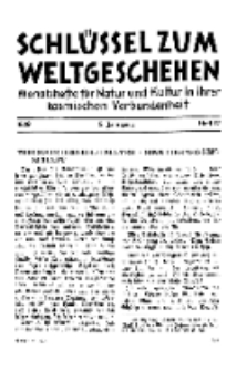 Der Schlüssel zum Weltgeschehen : Monatsschrift für reine und angewandte Welteiskunde, Jg.5. 1929, H. 12.