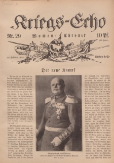 Kriegs-Echo: Wochen=Chronic, 26. Februar 1915, Nr 29.