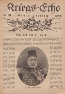 Kriegs-Echo: Wochen=Chronic, 7. Mai 1915, Nr 39.