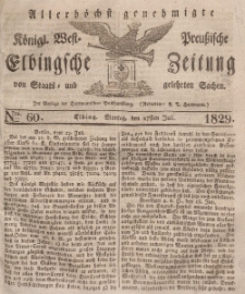 Elbingsche Zeitung, No. 60 Montag, 27 Juli 1829