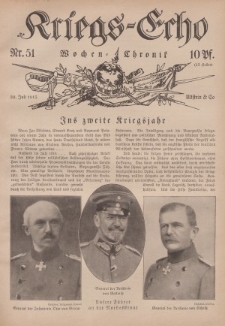 Kriegs-Echo: Wochen=Chronic, 30. Juli 1915, Nr 51.