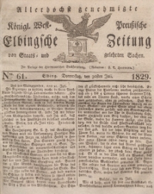 Elbingsche Zeitung, No. 61 Donnerstag, 30 Juli 1829