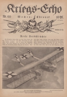 Kriegs-Echo: Wochen=Chronic, 30. September 1915, Nr 60.