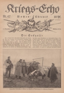 Kriegs-Echo: Wochen=Chronic, 19. November 1915, Nr 67.