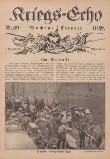 Kriegs-Echo: Wochen=Chronic, 3. Dezember 1915, Nr 69.
