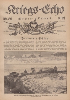 Kriegs-Echo: Wochen=Chronic, 31. März 1916, Nr 86.