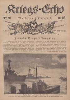 Kriegs-Echo: Wochen=Chronic, 5. Mai 1916, Nr 91.