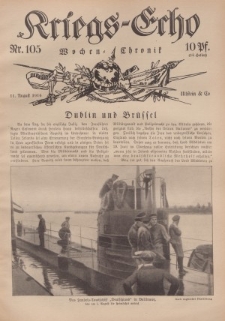 Kriegs-Echo: Wochen=Chronic, 11. August 1916, Nr 105.