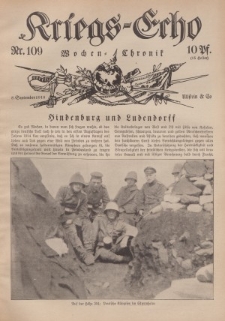 Kriegs-Echo: Wochen=Chronic, 8. September 1916, Nr 109.