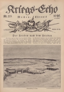 Kriegs-Echo: Wochen=Chronic, 10. November 1916, Nr 118.