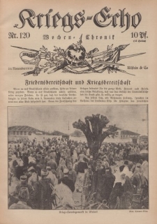 Kriegs-Echo: Wochen=Chronic, 24. November 1916, Nr 120.
