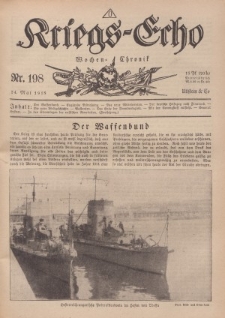 Kriegs-Echo: Wochen=Chronic, 24. Mai 1918, Nr 198.