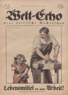 Welt Echo: Eine politische Wochenschau, 21. März 1919, Nr 11.