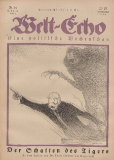 Welt Echo: Eine politische Wochenschau, 3. April 1919, Nr 14.