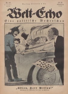 Welt Echo: Eine politische Wochenschau, 5. Juni 1919, Nr 23.