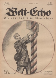 Welt Echo: Eine politische Wochenschau, 17. Juli 1919, Nr 29.