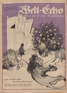 Welt Echo: Eine politische Wochenschau, 31. Juli 1919, Nr 31.