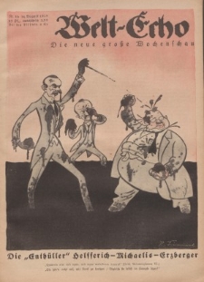 Welt Echo: Eine politische Wochenschau, 14. August 1919, Nr 33.