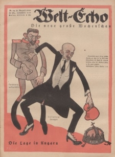 Welt Echo: Eine politische Wochenschau, 21. August 1919, Nr 34.