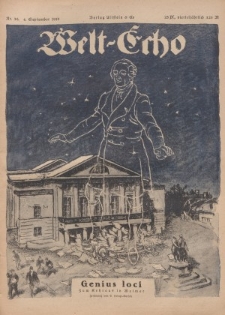 Welt Echo: Eine politische Wochenschau, 4. September 1919, Nr 36.