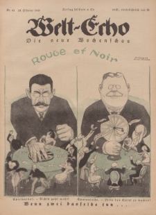Welt Echo: Eine politische Wochenschau, 23. Oktober 1919, Nr 43.