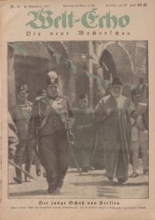 Welt Echo: Eine politische Wochenschau, 20. November 1919, Nr 47.