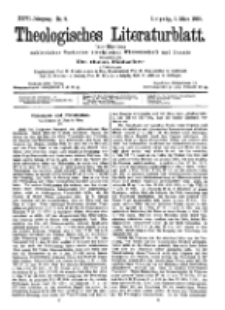 Theologisches Literaturblatt, 3. März 1905, Nr 9.