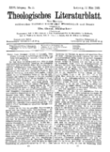 Theologisches Literaturblatt, 17. März 1905, Nr 11.