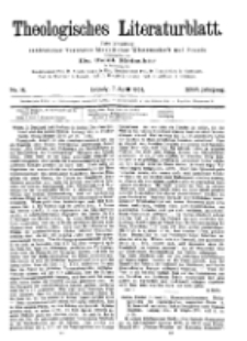 Theologisches Literaturblatt, 7. April 1905, Nr 14.