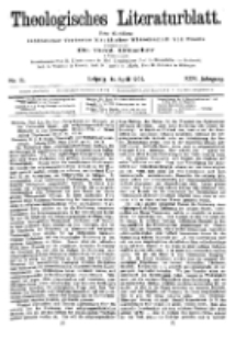 Theologisches Literaturblatt, 14. April 1905, Nr 15.
