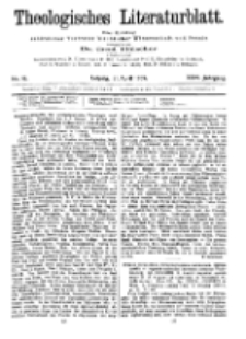 Theologisches Literaturblatt, 21. April 1905, Nr 16.