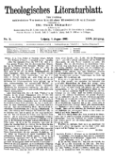 Theologisches Literaturblatt, 4. August 1905, Nr 31.