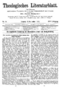 Theologisches Literaturblatt, 22. September 1905, Nr 38.