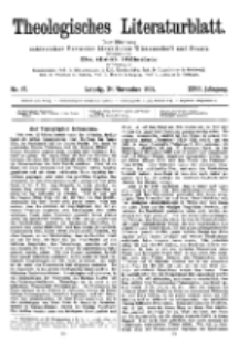 Theologisches Literaturblatt, 24. November 1905, Nr 47.