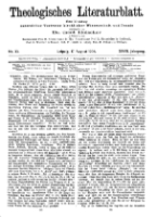 Theologisches Literaturblatt, 17. August 1906, Nr 33.