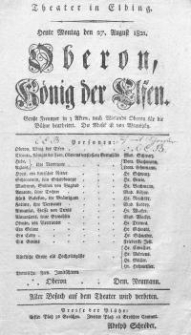 Oberon, König der Elfen - afisz