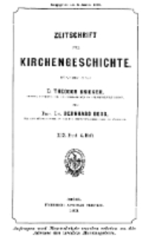 Zeitschrift für Kirchengeschichte, 1899, Bd. 19, H. 4.