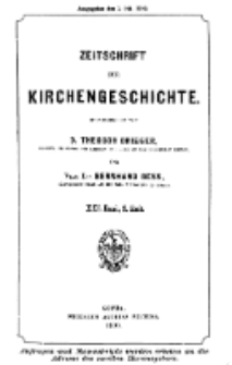 Zeitschrift für Kirchengeschichte, 1900, Bd. 21, H. 3.