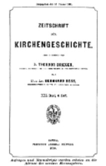 Zeitschrift für Kirchengeschichte, 1900, Bd. 21, H. 4.