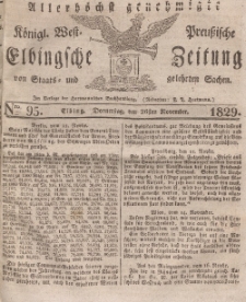 Elbingsche Zeitung, No. 95 Donnerstag, 26 November 1829
