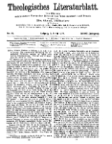 Theologisches Literaturblatt, 5. April 1907, Nr 14.